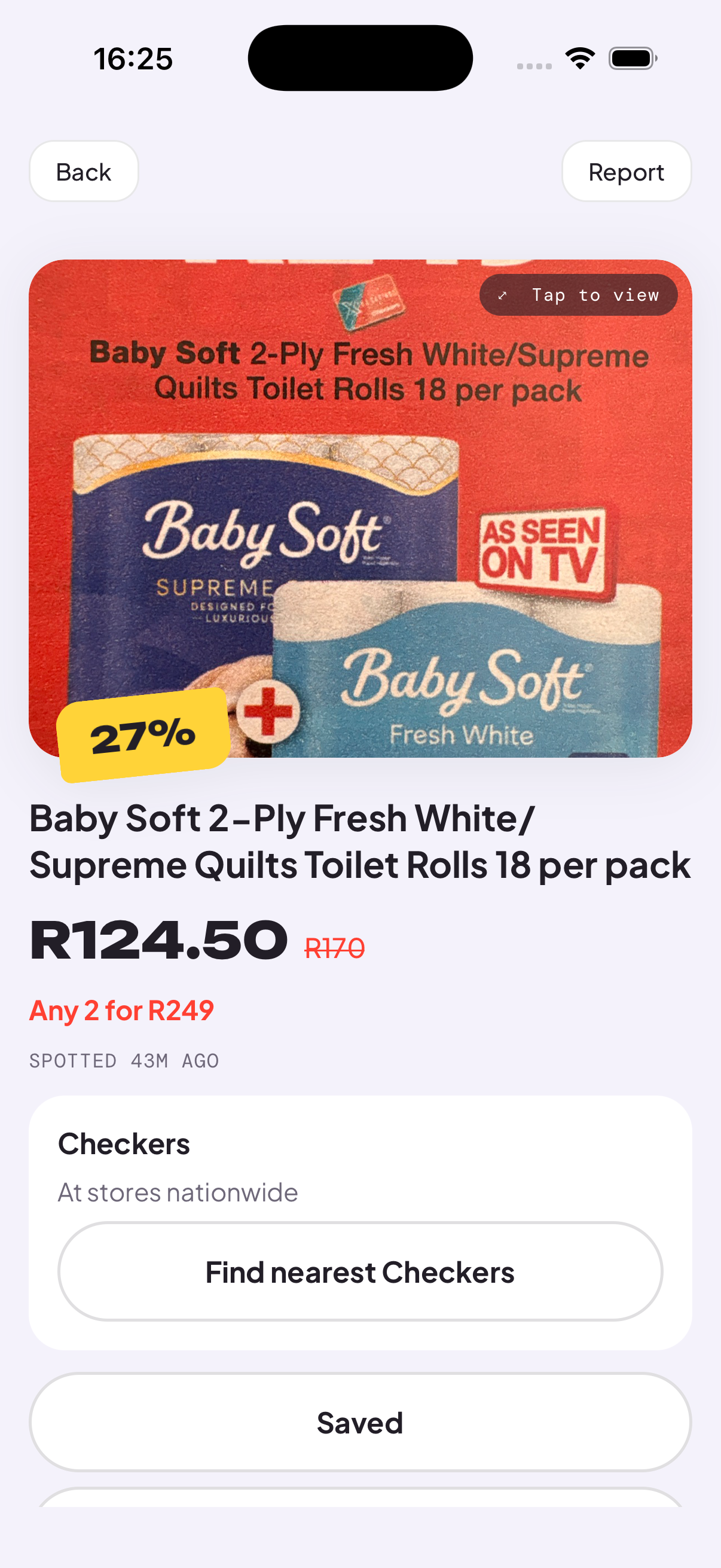A real in-store special on Savings Edit